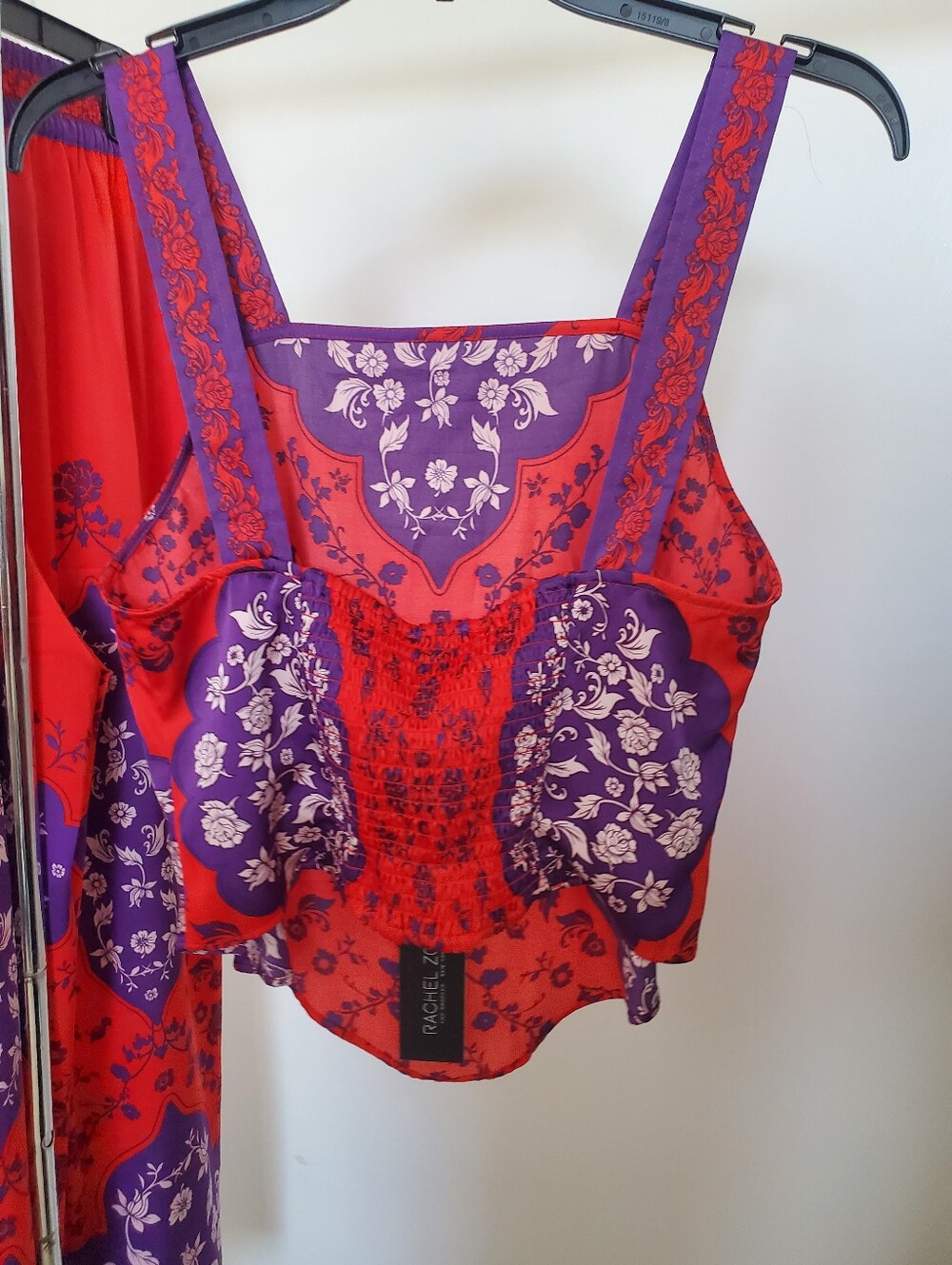 Rachel Roy Boho Satin 2 PC Pant Set M - Picture 10 of 12